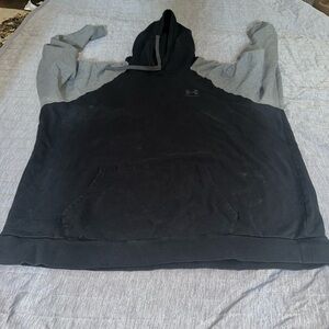 Under Armour Black and Gray Color-Blocked Hoodie